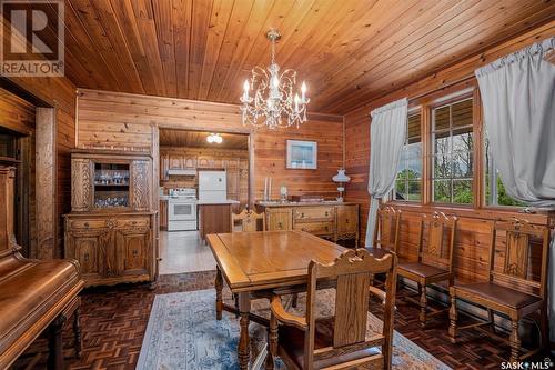 Hurd Lake Acreage, Leask Rm No. 464, SK - Indoor Photo Showing Dining Room