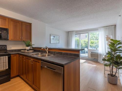 Kitchen - 305-1200 Rue St-Jacques, Montréal (Ville-Marie), QC - Indoor Photo Showing Kitchen With Double Sink