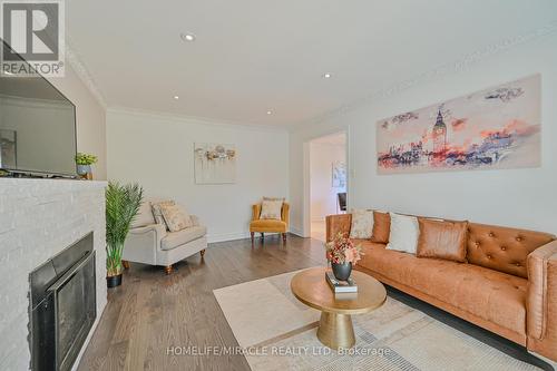 19 Cabinet Crescent, Vaughan, ON - Indoor Photo Showing Living Room With Fireplace