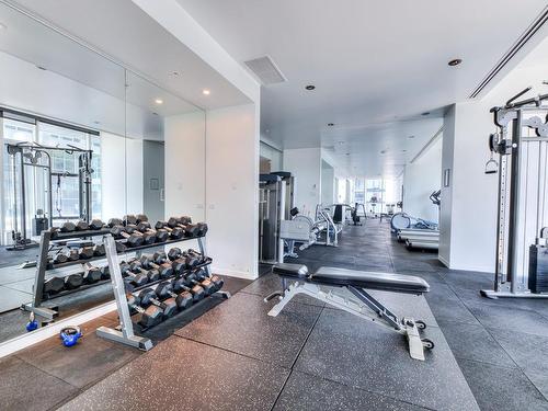 Exercise room - 307-1155 Rue De La Montagne, Montréal (Ville-Marie), QC - Indoor Photo Showing Gym Room