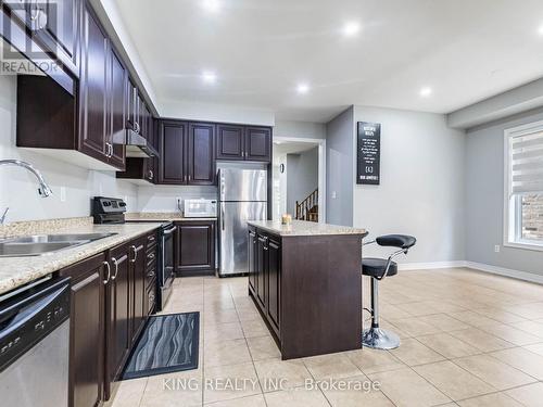 40 Saint Dennis Road, Brampton, ON - Indoor Photo Showing Kitchen With Stainless Steel Kitchen With Double Sink