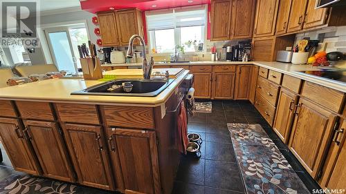 Acreage 2.5 Km South Of Cabri, Riverside Rm No. 168, SK - Indoor Photo Showing Kitchen With Double Sink