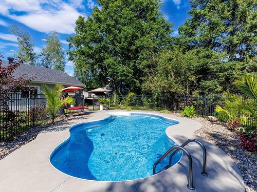 Piscine - 416 Rue Des Frênes, Les Cèdres, QC - Outdoor With In Ground Pool With Backyard