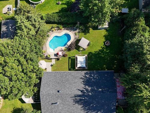 Aerial photo - 416 Rue Des Frênes, Les Cèdres, QC - Outdoor With In Ground Pool