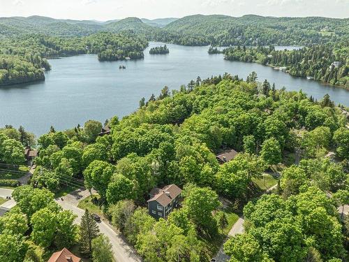 Aerial photo - 55 Ch. De Normandie, Sainte-Agathe-Des-Monts, QC - Outdoor With Body Of Water With View