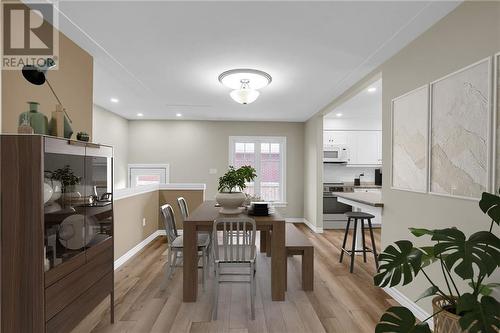 Virtually Staged - 1413 Churchill Street, Cornwall, ON - Indoor Photo Showing Dining Room