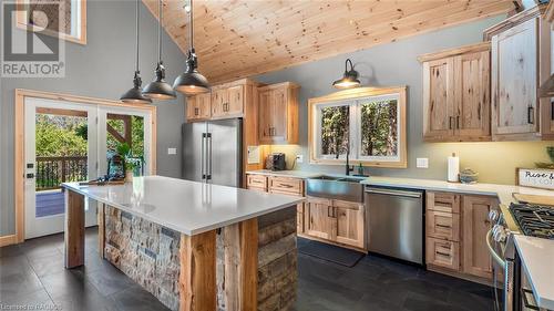 143 Oliphant Way, South Bruce Peninsula, ON - Indoor Photo Showing Kitchen With Double Sink