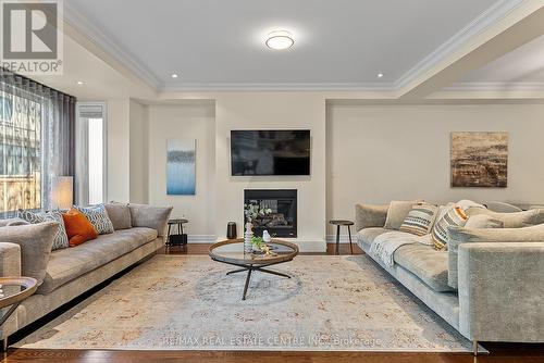 3196 Preserve Drive, Oakville, ON - Indoor Photo Showing Living Room With Fireplace