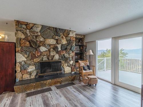 6009 West Trans Canada Highway, Kamloops, BC - Indoor Photo Showing Living Room With Fireplace