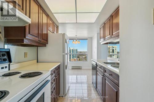 1509 - 75 Ellen Street, Barrie, ON - Indoor Photo Showing Kitchen With Double Sink