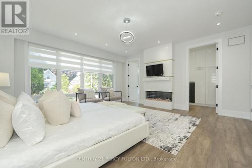 60 Boem Avenue, Toronto (Wexford-Maryvale), ON - Indoor Photo Showing Bedroom With Fireplace