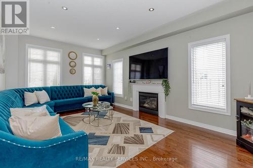 475 Van Kirk Drive, Brampton, ON - Indoor Photo Showing Living Room With Fireplace