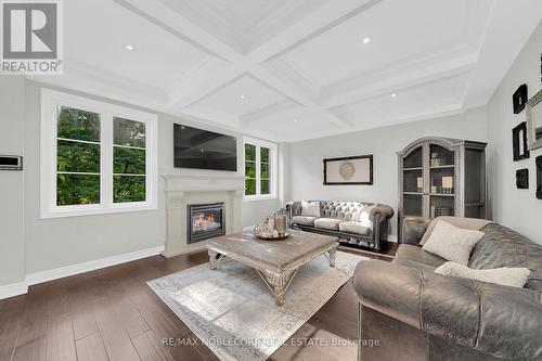 364 Poetry Drive, Vaughan, ON - Indoor Photo Showing Living Room With Fireplace