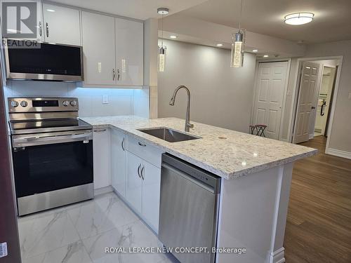 809 - 25 Agnes Street, Mississauga, ON - Indoor Photo Showing Kitchen With Upgraded Kitchen