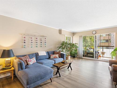 406-1039 Linden Ave, Victoria, BC - Indoor Photo Showing Living Room