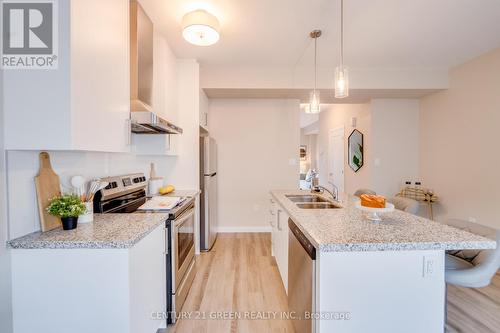 3 - 270 Melvin Avenue, Hamilton (Mcquesten), ON - Indoor Photo Showing Kitchen With Double Sink With Upgraded Kitchen