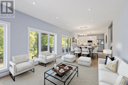 Virtually Staged - 195 Union Avenue, Middlesex Centre (Komoka), ON - Indoor Photo Showing Living Room