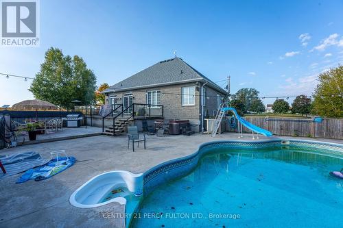 5659 Gilmore Road, Clarington, ON - Outdoor With In Ground Pool With Deck Patio Veranda With Backyard