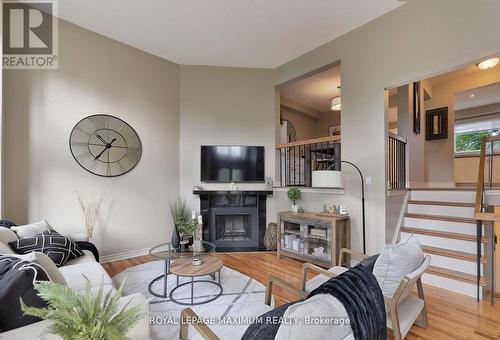 52 - 4165 Fieldgate Drive, Mississauga (Rathwood), ON - Indoor Photo Showing Living Room With Fireplace