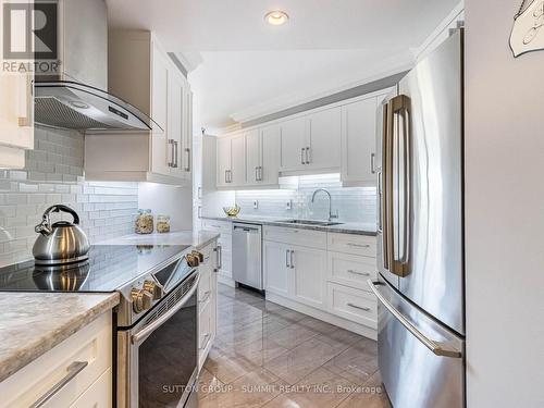 508 - 2285 Lakeshore Boulevard W, Toronto (Mimico), ON - Indoor Photo Showing Kitchen With Stainless Steel Kitchen With Upgraded Kitchen