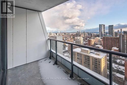 3001 - 85 Wood Street, Toronto (Church-Yonge Corridor), ON - Outdoor With Balcony With View With Exterior