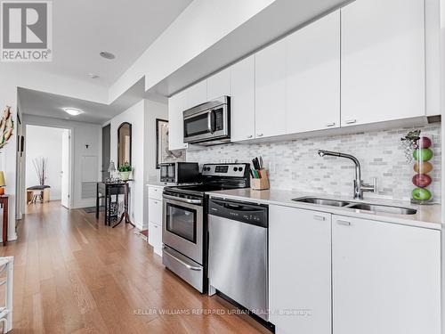 902 - 105 The Queensway, Toronto, ON - Indoor Photo Showing Kitchen With Double Sink