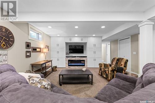 1326 Regal Crescent, Moose Jaw, SK - Indoor Photo Showing Living Room With Fireplace