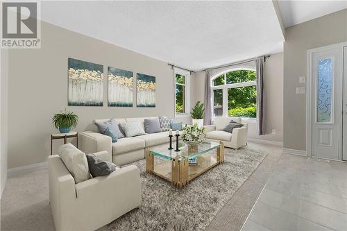 virtually staged - 57 Mersey Drive, Kanata, ON - Indoor Photo Showing Living Room