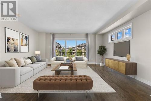 virtually staged - 57 Mersey Drive, Kanata, ON - Indoor Photo Showing Living Room