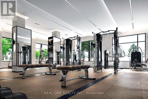 601 - 10 Eva Road, Toronto (Etobicoke West Mall), ON - Indoor Photo Showing Gym Room