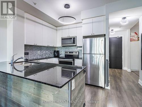 308 - 65 Yorkland Boulevard, Brampton, ON - Indoor Photo Showing Kitchen With Stainless Steel Kitchen With Upgraded Kitchen