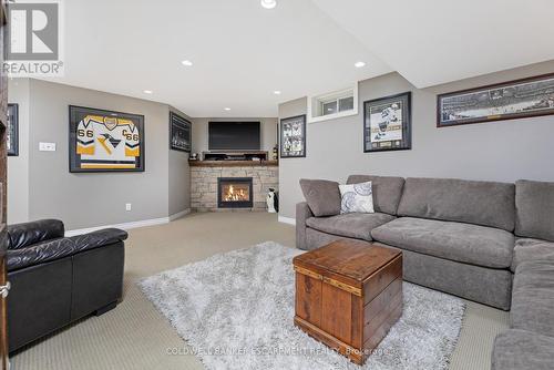 121 Dairy Drive, Halton Hills (Acton), ON - Indoor Photo Showing Living Room With Fireplace