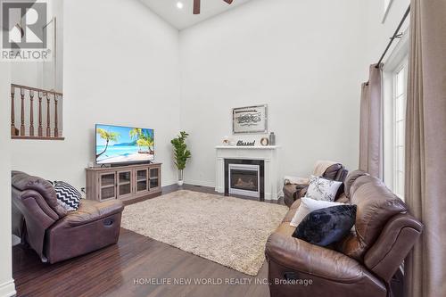 1033 Copperfield Drive, Oshawa (Eastdale), ON - Indoor Photo Showing Living Room With Fireplace