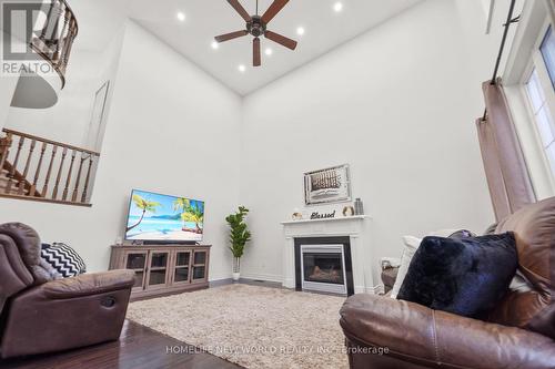 1033 Copperfield Drive, Oshawa (Eastdale), ON - Indoor Photo Showing Living Room With Fireplace