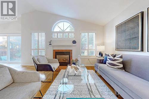 14 Southwell Avenue, Whitby (Williamsburg), ON - Indoor Photo Showing Living Room With Fireplace