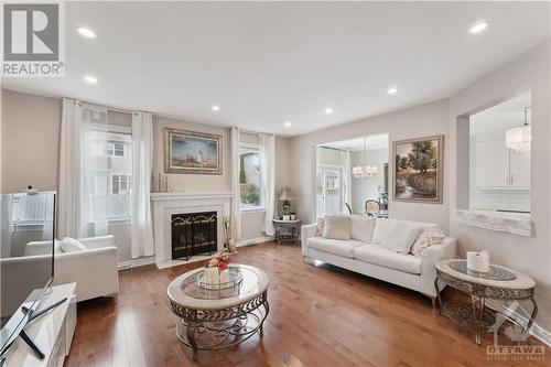 4A Rosetta Avenue, Ottawa, ON - Indoor Photo Showing Living Room With Fireplace