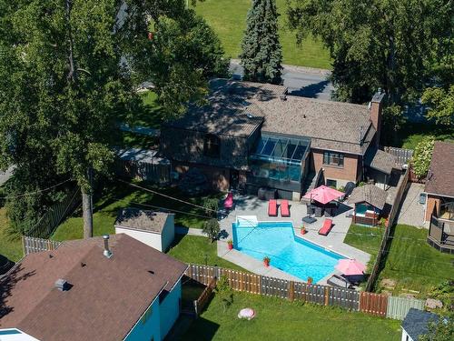 Photo aÃ©rienne - 1000 Rue De Kingston, Boucherville, QC - Outdoor With In Ground Pool