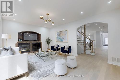 14 Fawnbrook Circle, Markham (Markville), ON - Indoor Photo Showing Living Room With Fireplace