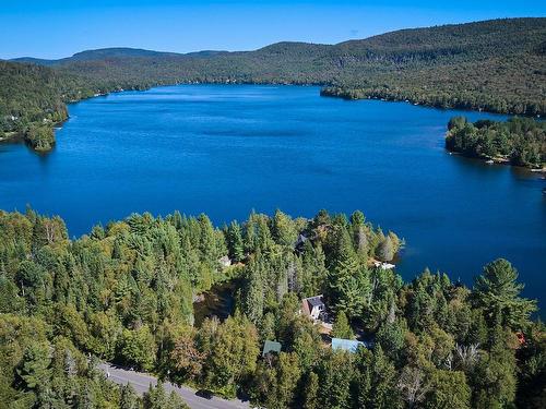 Aerial photo - 734 Ch. Du Lac-Sylvère, Saint-Donat, QC - Outdoor With Body Of Water With View