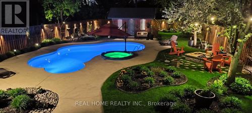 374 Elmwood Avenue, Richmond Hill, ON - Outdoor With In Ground Pool With Backyard