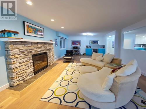 1827 Graham Avenue, Prince Rupert, BC - Indoor Photo Showing Living Room With Fireplace