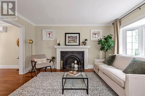 62 Bowie Avenue, Toronto (Briar Hill-Belgravia), ON - Indoor Photo Showing Living Room With Fireplace