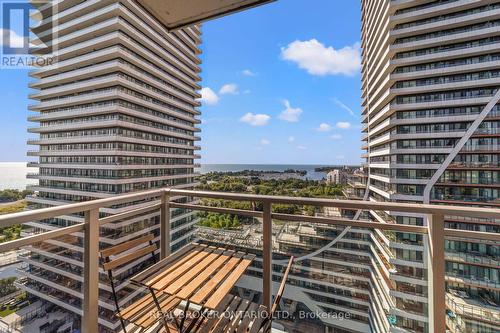 1611 - 33 Shore Breeze Drive, Toronto (Mimico), ON - Outdoor With Balcony With Facade