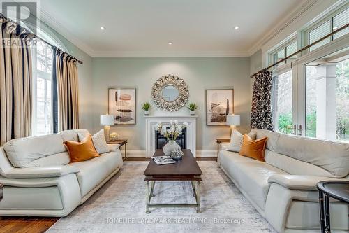 415 Morrison Road, Oakville, ON - Indoor Photo Showing Living Room With Fireplace