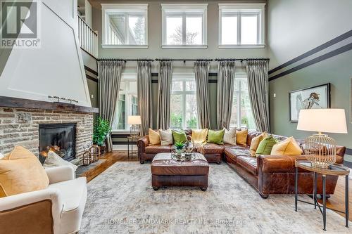 415 Morrison Road, Oakville (Eastlake), ON - Indoor Photo Showing Living Room With Fireplace