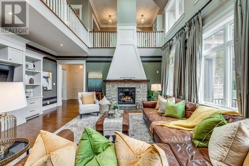 415 Morrison Road, Oakville, ON - Indoor Photo Showing Living Room With Fireplace