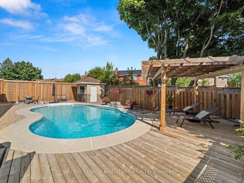 6 Mapleglen Crt, Whitby, ON - Outdoor With In Ground Pool With Backyard