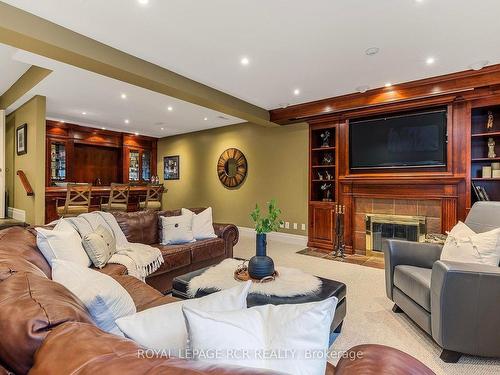 34 Garden Ave, Richmond Hill, ON - Indoor Photo Showing Living Room With Fireplace