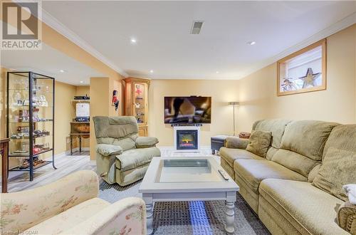 40 Meadvale Road, Acton, ON - Indoor Photo Showing Living Room With Fireplace