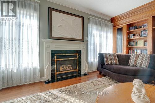 5392 Vail Court, Mississauga, ON - Indoor Photo Showing Living Room With Fireplace